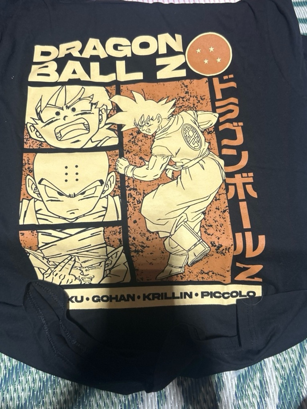 Dragon Ball Z Graphic Short Sleeve Tee - Black/Orange